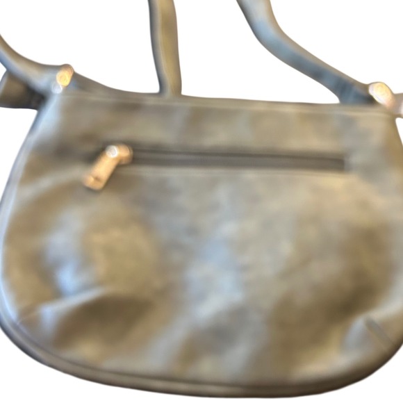 Bosco Nebbioso Olive‎ Faux Leather Fringe Crossbody Bag Item W15005 - Picture 6 of 7